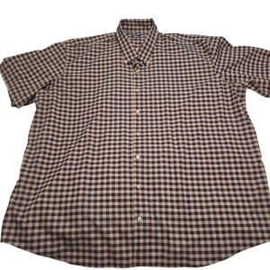 Westport Men's Plaid Shirt - Navy and Tan